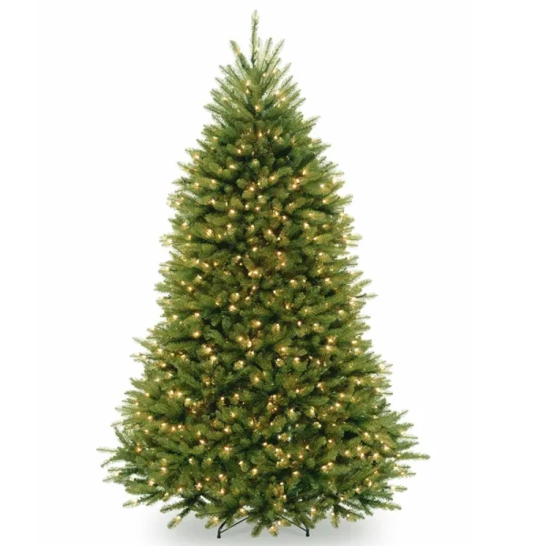National Tree 6.5' Dunhill Fir Hinged Tree with 650 Clear Lights