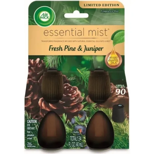 Air Wick Essential Mist Aromatherapy Diffusers - Fresh Pine & Juniper - 1.34 fl oz