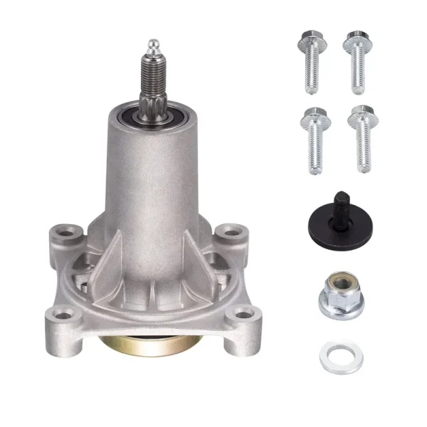 ranwin Spindle Assembly Fits for Craftsman/Husqvarna/Ariens/Poulan - Mandrel Fit for 42" 46" 48" 54" Mower Deck, with Thread Bolts and Grease Fittings