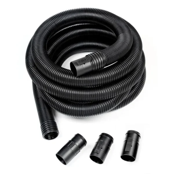 Ridgid 2-1/2 in. x 13 ft. Dual-Flex Tug-A-Long Locking Vacuum Hose for Wet/Dry Shop Vacuums