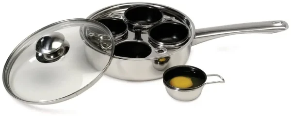 Cookpro Non Stick Stainless Steel 4 Egg Poacher