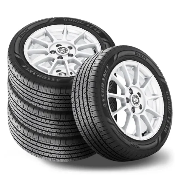 4 Goodyear Assurance Maxlife 225/55R17 97V Tires All-Season 85K Mileage SET 110502545 / 225/55/17 / 2255517