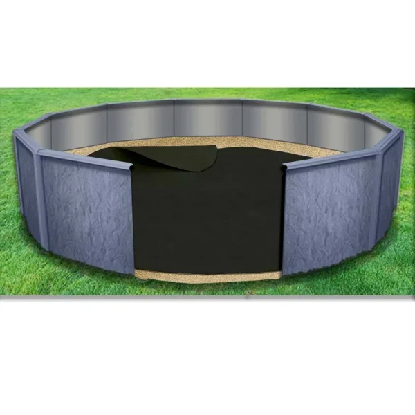 Rhino Pad 16' Round Above Ground Cloth Pool Liner Guard, White