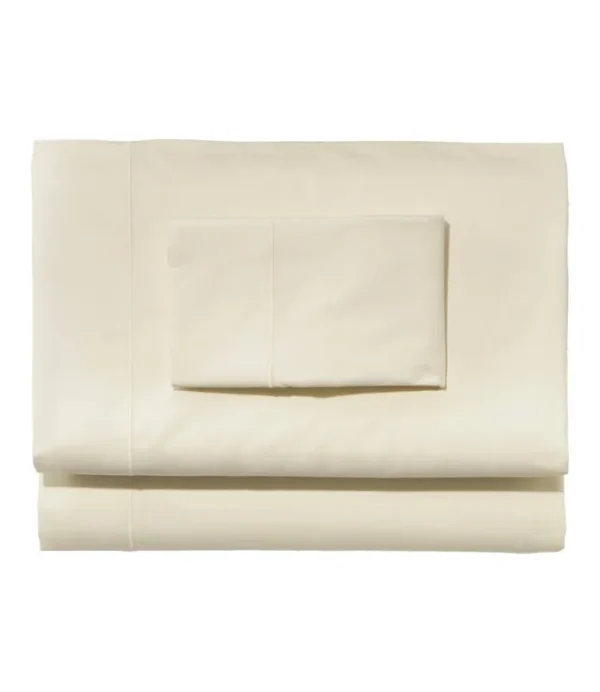 Premium Egyptian Percale Sheet Collection Cream King Cases, Cotton | L.L.Bean