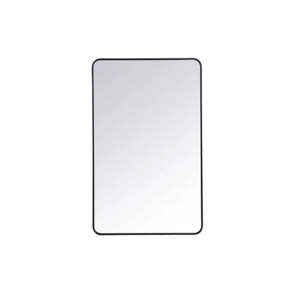 Sabine Accent Mirror Finish: Black, Size: 48'' H x 30'' W