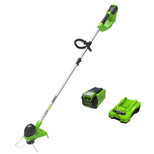 Greenworks 40V 12" Cordless String Trimmer, 2.0Ah Battery and Charger