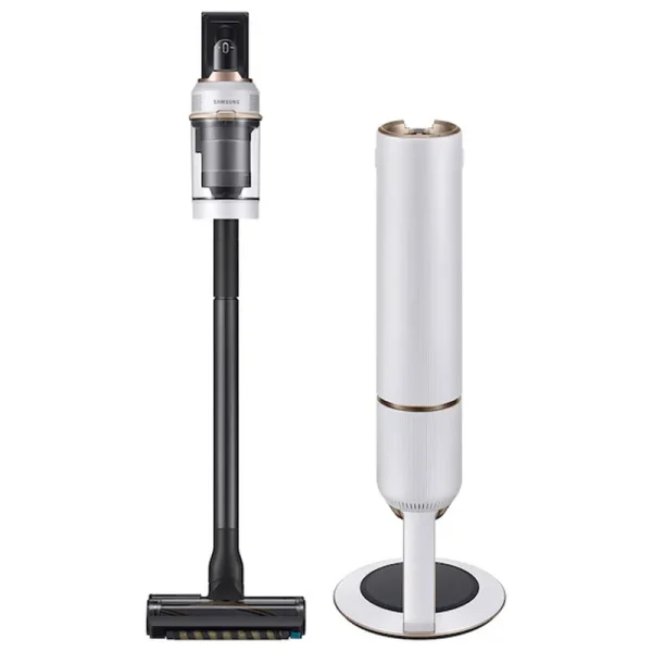 Samsung - Bespoke Jet Cordless Stick Vacuum with All-in-One Clean Station - Misty White
