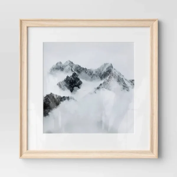 16" x 16" Matted to 12" x 12" Wedge Poster Frame Natural - Threshold