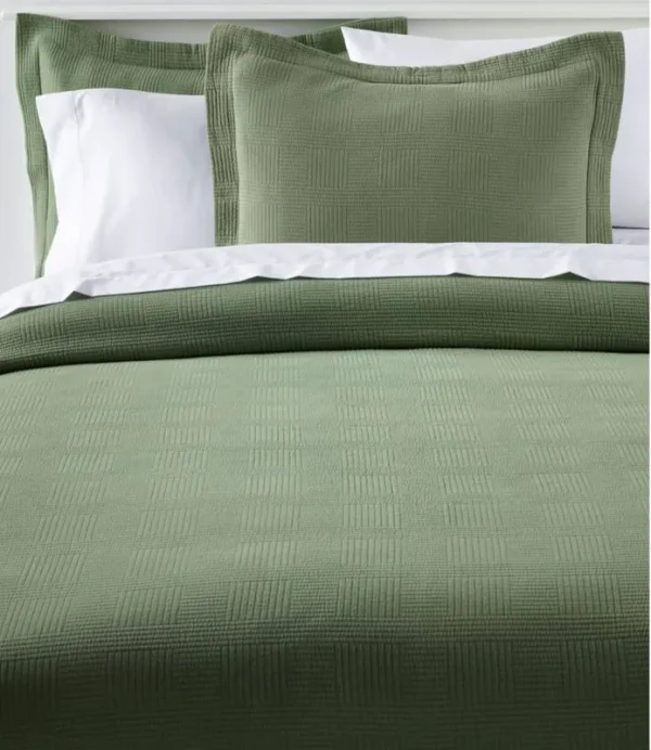 Vintage Matelasse Coverlet Green Twin Size | L.L.Bean