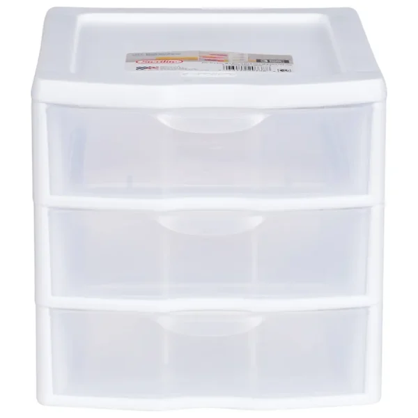 Sterilite 3 Drawer Mini Unit, Clear