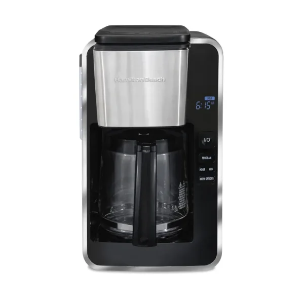 Hamilton Beach 12-Cup Black FrontFill Deluxe Programmable Coffee Maker