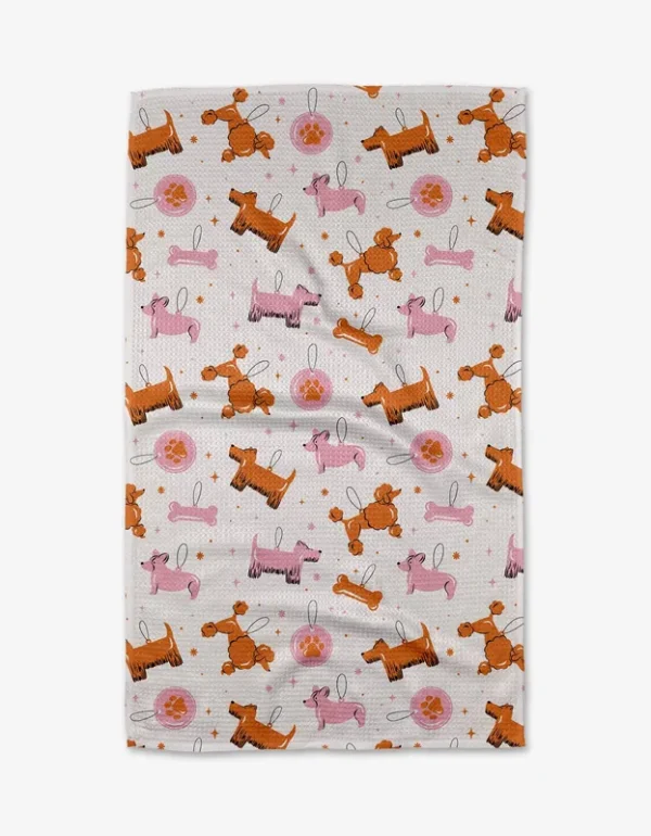 Geometry - Dog Ornaments Tea Towel (default)