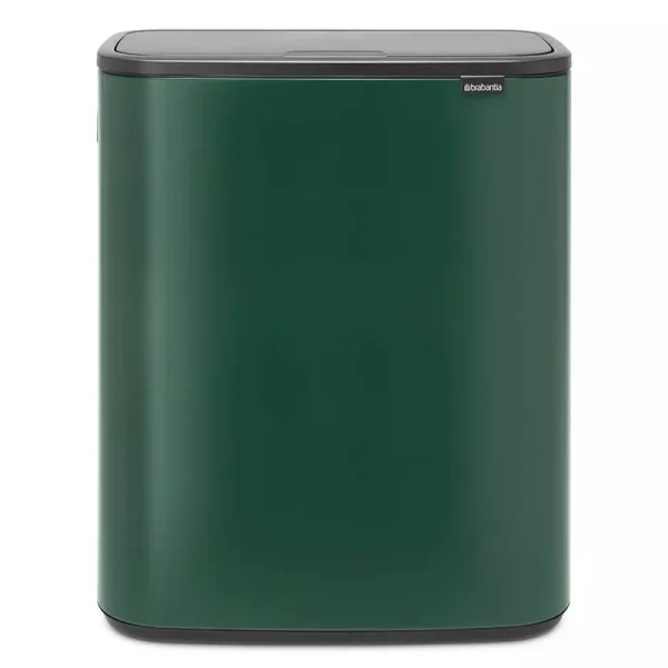 Brabantia Bo Touch Top Trash Can, 16 Gallon Color: Pine Green