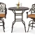 2 Swivel Bar Stools 35.2" Height Bar Table