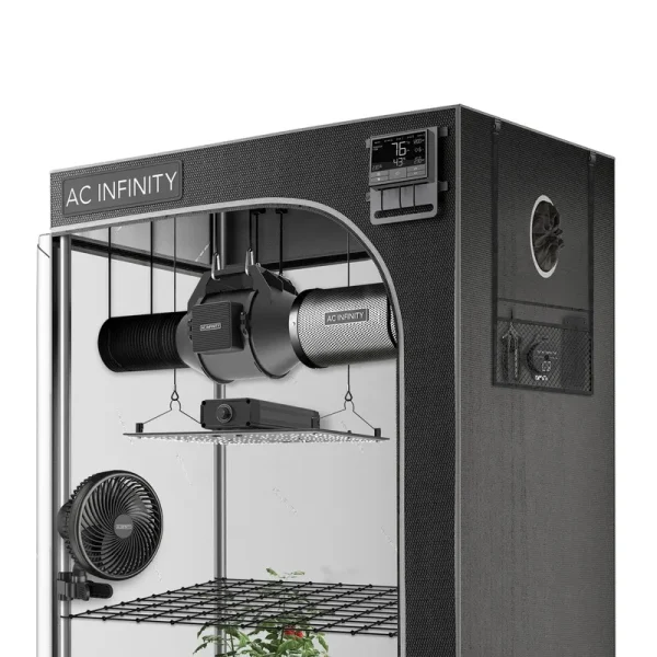 AC Infinity Advance Grow Tent System 2x2 Compact, 1-Plant Kit, Full Spectrum LED Grow Light