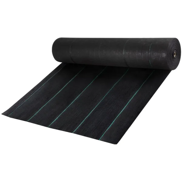 VEVOR Geotextile Fabric, 6 x 300 ft 3oz Woven PP Driveway Drain Cloth w/ 600lbs Tensile Strength, Heavy Duty Underlayment for
