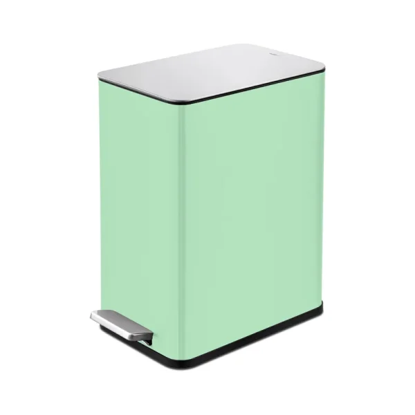 Qualiazero 2.6 Gallon Slim Step On Trash Can - Mint