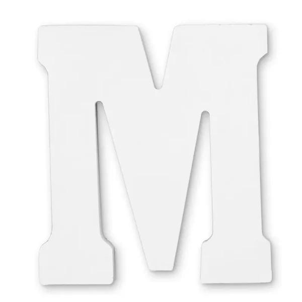ArtMinds 4.75" White Letter M - Each