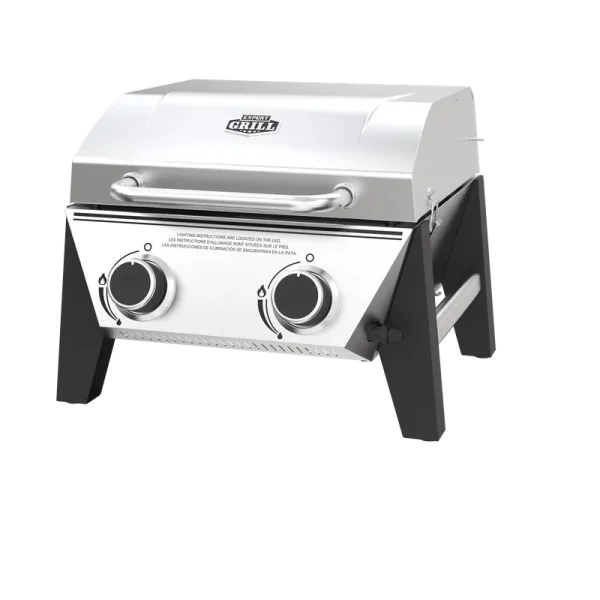 Expert Grill 2 - Burner Tabletop Gas Grill, Stainless Steel, 13, 000 Btus