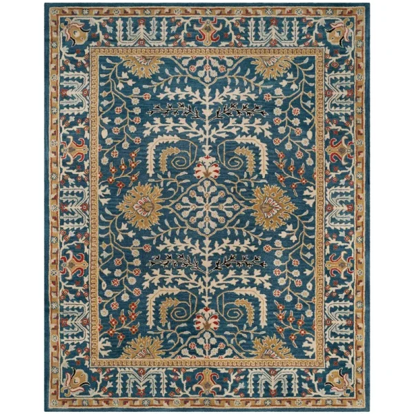 Safavieh Antiquity AT64B Dark Blue - Multi 8' x 10' Area Rug