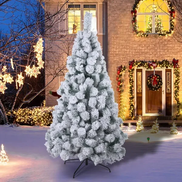 White Pine Flocked/Frosted Christmas Tree The Holiday Aisle Size: 6' H