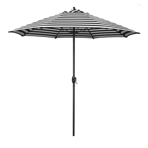 Deshaun 9' Market Sunbrella Umbrella Arlmont & Co. Fabric Color: Cabana Classic