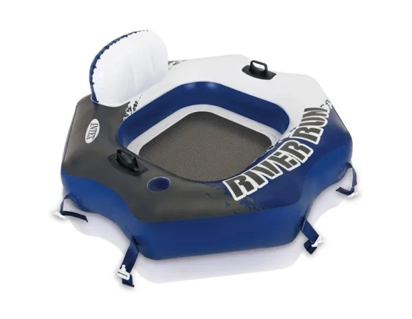Intex 58854EP River Run Connect Lounge Inflatable Floating Water Tube (2 Pack)
