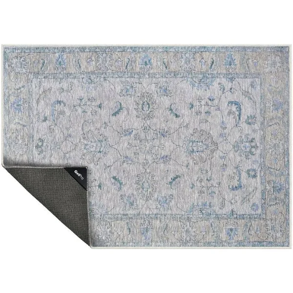 GelPro Nevermove Traditional Jordan Kitchen Runner, 24" x 76" - Blue