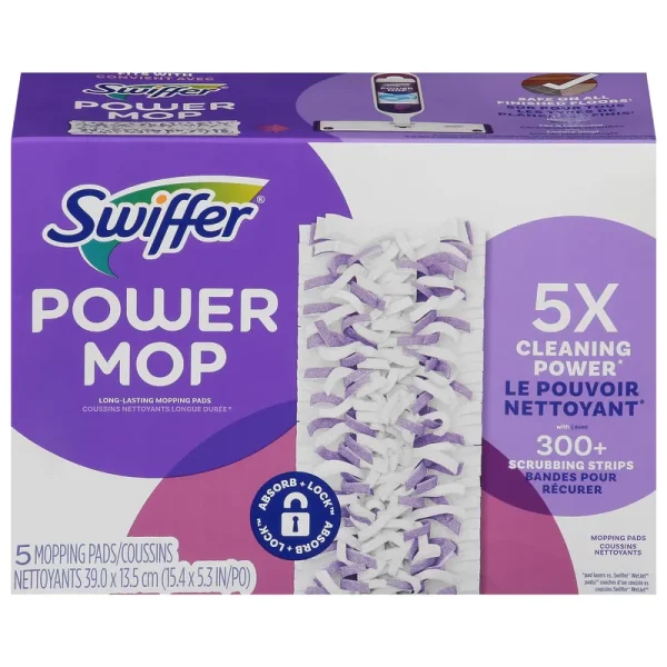 Swiffer PowerMop Mopping Pads 5 ct