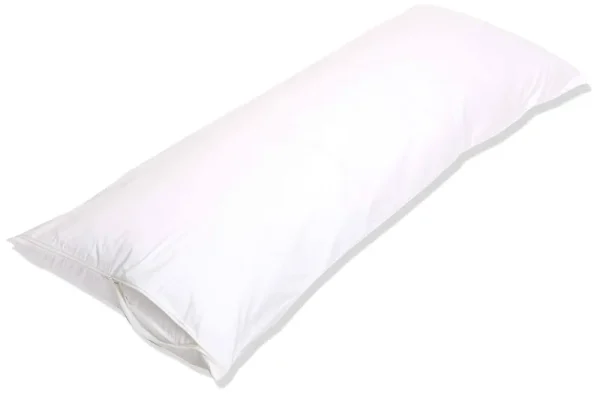 Basics 100% Cotton Hypoallergenic Pillow Protector Case - Body, White