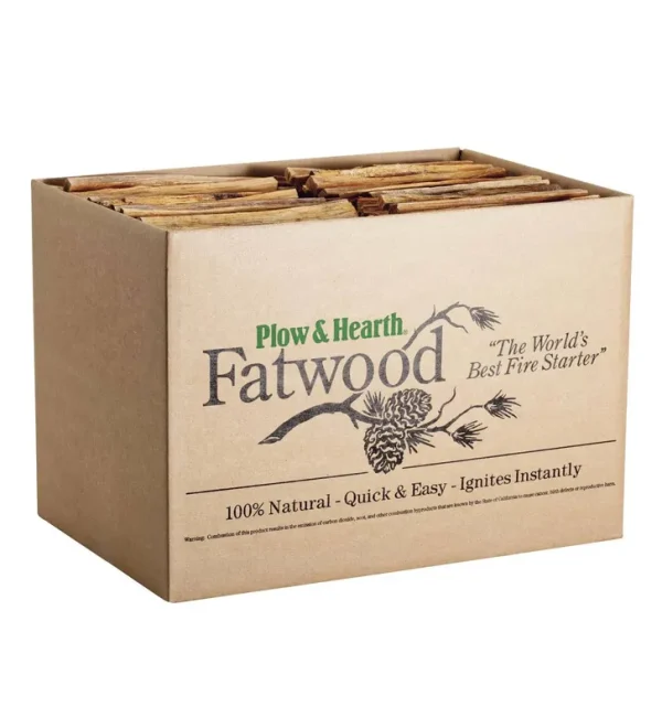 Plow & Hearth Easy Start Fatwood Fire Starter - 25 lbs box