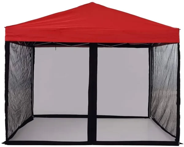 PROHIKER Mosquito Net for Outdoor Patio and Garden, Screen House for Camping and Deck, Gazebo Screenroom, Zippered Mesh Sidewalls for 10x 10' Gazebo