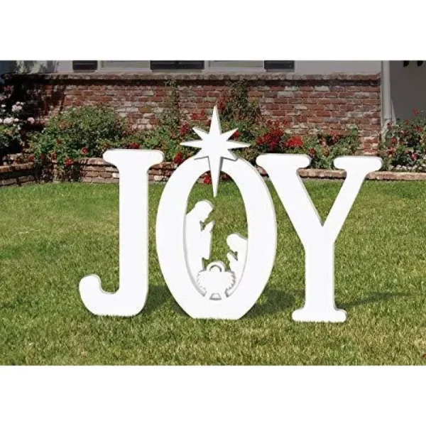 Frontyard Originals Outdoor Joy Nativity (White)