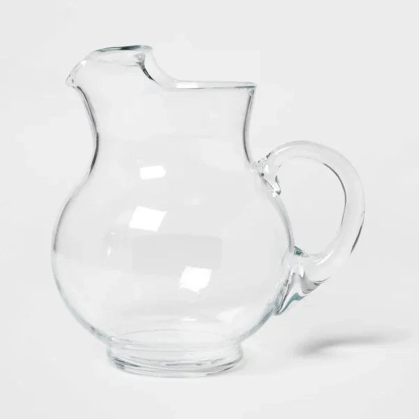 90.6oz Glass Round Pitcher with Handle - Threshold