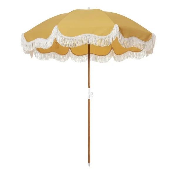Business & Pleasure Co - Holiday Beach Umbrella - Vintage Gold