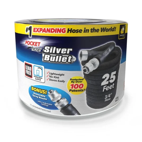 Pocket Hose Silver Bullet 25ft