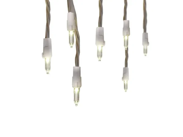 GE Staybright 150-Count Constant White Mini LED Plug-In Christmas Icicle Lights | 90886LO