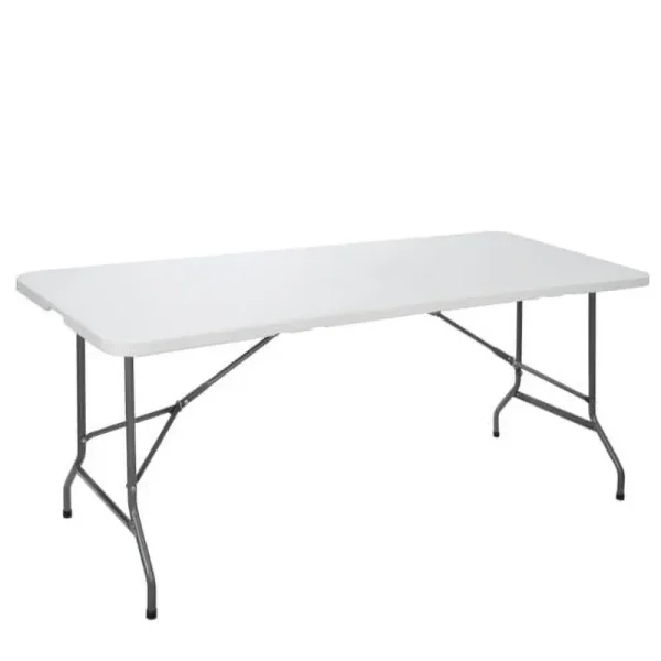 HXYHJ 3/4/6/8 FT Plastic Folding Tables - Ultra - Portable, Durable for Indoor & Outdoor Use - Ideal for Picnics, Camping, Parties and More - 6 FT