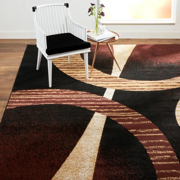 Home Dynamix Premium Indus 2' X 3' Area Rug In Ebony/ Black