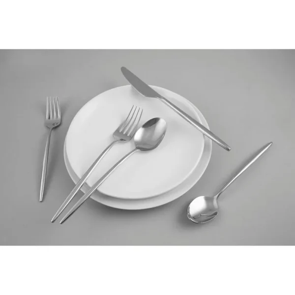 Cambridge Silversmiths Gaze Mirror 20 Piece Flatware Set, Service for 4, Silver