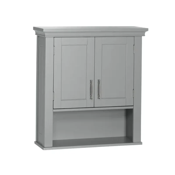 RiverRidge Home Somerset Storage Wall Cabinet, Gray