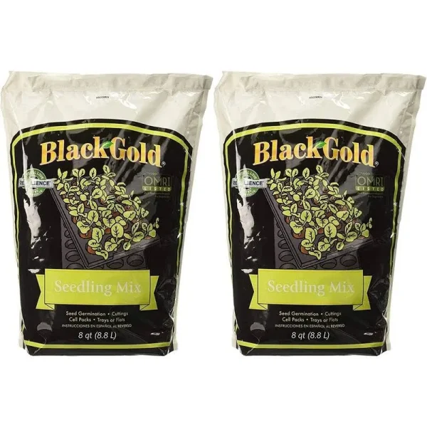 Black Gold 1311002 8-Quart Seedling Mix (2 Pack)
