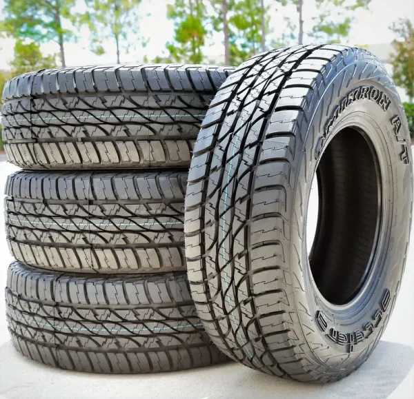 Set of 4 (FOUR) Accelera Omikron A/T LT 245/75R16 120/116Q E 10 Ply AT All-Terrain Tires