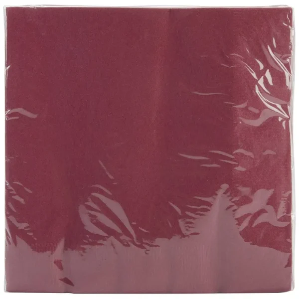 Creative Converting Luncheon Napkin, Burgundy - 50 pack