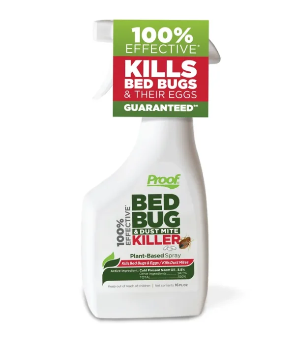 Proof Bed Bug & Dust Mite Killer, Plant-Based Spray - 16 fl oz