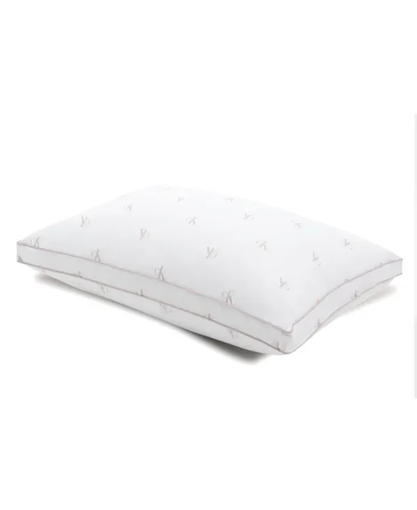 Calvin Klein Monogram Logo Extra Firm Support Cotton Pillow, King