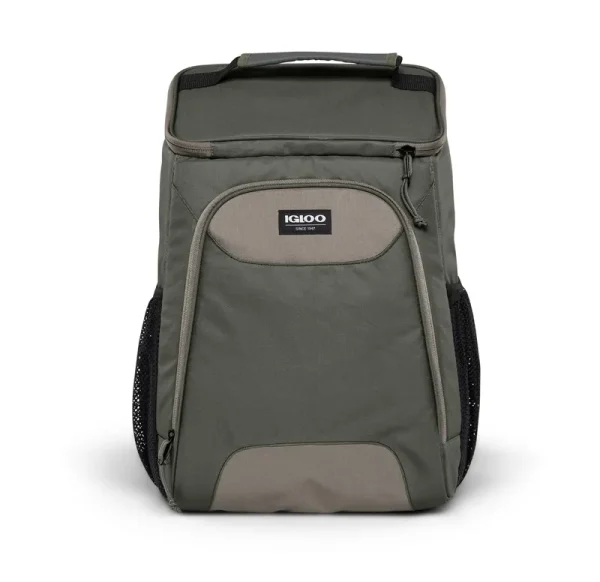 Igloo 24 Can TopGrip Soft Sided Cooler Backpack, Green
