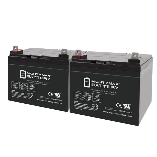 12V 35ah Wheelchair Battery for Pride Mobility Jazzy 1103 - 2 Pack