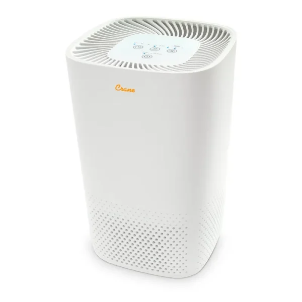 Crane True HEPA Air Purifier with Germicidal UV Light, 250 Sq