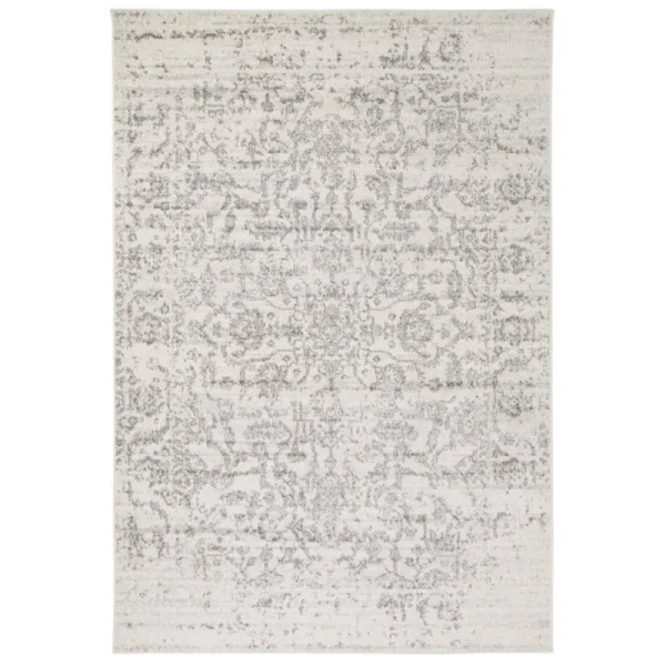 Safavieh Area Rug, Madison, Silver / Ivory, 6' 7" x 9' 2"